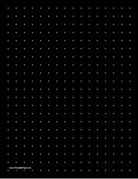 Dot Paper with 2 Dots per Inch and a Black Background Paper