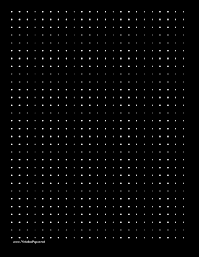 Dot Paper with 3 Dots per Inch and a Black Background Paper