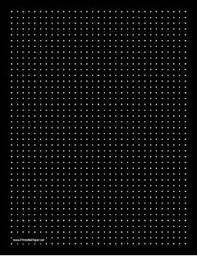 Dot Paper with 4 Dots per Inch and a Black Background Paper