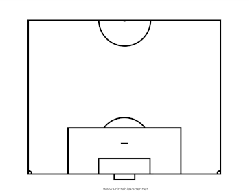 football field diagram black and white