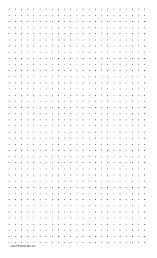 Dot Paper with three dots per inch on legal-sized paper Paper