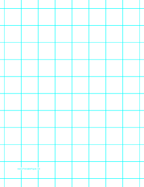 Printable Graph Paper with one line per inch and heavy index lines