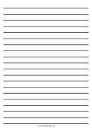 Low Vision Writing Paper - Half Inch - A4 paper