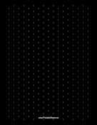 Isometric Paper with Dots Every Half-Inch on a Black Background paper