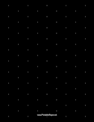 Isometric Paper with Dots Every Inch on a Black Background paper