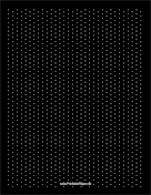 Isometric Paper with Dots Every Quarter-Inch on a Black Background paper