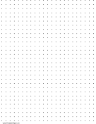 Printable Dot Paper with four dots per inch on letter-sized paper
