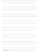 Penmanship Paper with eight lines per page on A4-sized paper in portrait orientation paper